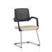 Cosmo Cantilever Chair Black Frame Bespoke Colour Seat Quest Salt KCUP4621