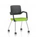 Cosmo Training Chair Black Frame Bespoke Colour Seat Myrrh Green KCUP4648