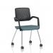 Cosmo Training Chair Black Frame Bespoke Colour Seat Rivet Quench KCUP4655