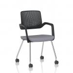 Cosmo Training Chair Black Frame Bespoke Colour Seat Quest Shell KCUP4662