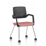 Cosmo Training Chair Black Frame Bespoke Colour Seat Quest Shrimp KCUP4663