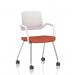 Cosmo Training Chair White Frame Bespoke Colour Seat Quest Crab KCUP4677