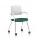 Cosmo Training Chair White Frame Bespoke Colour Seat Quest Kelp KCUP4678