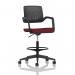 Cosmo Hi Rise Chair Black Frame Bespoke Colour Seat Ginseng Chilli KCUP4686