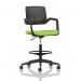 Cosmo Hi Rise Chair Black Frame Bespoke Colour Seat Myrrh Green KCUP4688