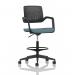 Cosmo Hi Rise Chair Black Frame Bespoke Colour Seat Rivet Quench KCUP4695