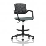 Cosmo Hi Rise Chair Black Frame Bespoke Colour Seat Rivet Tensile KCUP4696