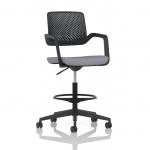 Cosmo Hi Rise Chair Black Frame Bespoke Colour Seat Quest Shell KCUP4702
