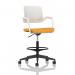 Cosmo Hi Rise Chair White Frame Bespoke Colour Seat Senna Yellow KCUP4709