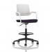 Cosmo Hi Rise Chair White Frame Bespoke Colour Seat Tansy Purple KCUP4712
