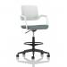 Cosmo Hi Rise Chair White Frame Bespoke Colour Seat Rivet Tensile KCUP4716