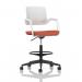 Cosmo Hi Rise Chair White Frame Bespoke Colour Seat Quest Crab KCUP4717