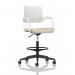 Cosmo Hi Rise Chair White Frame Bespoke Colour Seat Quest Salt KCUP4721