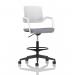 Cosmo Hi Rise Chair White Frame Bespoke Colour Seat Quest Shell KCUP4722