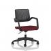 Cosmo Task Operator Chair Black Frame Bespoke Colour Seat Ginseng Chilli KCUP4726