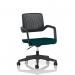 Cosmo Task Operator Chair Black Frame Bespoke Colour Seat Maringa Teal KCUP4727
