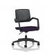 Cosmo Task Operator Chair Black Frame Bespoke Colour Seat Tansy Purple KCUP4732