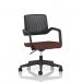 Cosmo Task Operator Chair Black Frame Bespoke Colour Seat Rivet Forge KCUP4733