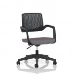 Cosmo Task Operator Chair Black Frame Bespoke Colour Seat Rivet Fuse KCUP4734