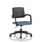 Cosmo Task Operator Chair Black Frame Bespoke Colour Seat Rivet Quench KCUP4735