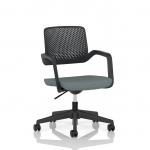 Cosmo Task Operator Chair Black Frame Bespoke Colour Seat Rivet Tensile KCUP4736