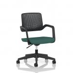 Cosmo Task Operator Chair Black Frame Bespoke Colour Seat Quest Kelp KCUP4738