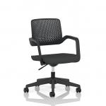 Cosmo Task Operator Chair Black Frame Bespoke Colour Seat Quest Mussel KCUP4740