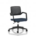 Cosmo Task Operator Chair Black Frame Bespoke Colour Seat Quest Whelk KCUP4744