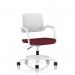 Cosmo Task Operator Chair White Frame Bespoke Colour Seat Ginseng Chilli KCUP4746