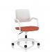 Cosmo Task Operator Chair White Frame Bespoke Colour Seat Quest Crab KCUP4757