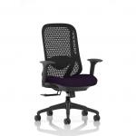 Prism Mesh Back Chair With Height Adjustable Arms Bespoke Colour Seat Tansy Purple KCUP4772