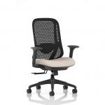 Prism Mesh Back Chair With Height Adjustable Arms Bespoke Colour Seat Quest Salt KCUP4781