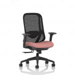 Prism Mesh Back Chair With Height Adjustable Arms Bespoke Colour Seat Quest Shrimp KCUP4783