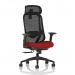 Prism Mesh Back Chair With Height Adjustable Arms with Headrest Bespoke Colour Seat Bergamot Cherry KCUP4785