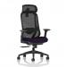 Prism Mesh Back Chair With Height Adjustable Arms with Headrest Bespoke Colour Seat Tansy Purple KCUP4792