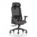Prism Mesh Back Chair With Height Adjustable Arms with Headrest Bespoke Colour Seat Rivet Fuse KCUP4794