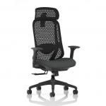 Prism Mesh Back Chair With Height Adjustable Arms with Headrest Bespoke Colour Seat Quest Mussel KCUP4800