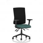 Orlena High Back Task Operator Chair With Arms Bespoke Colour Seat Quest Kelp KCUP4858