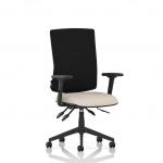 Orlena High Back Task Operator Chair With Arms Bespoke Colour Seat Quest Salt KCUP4861