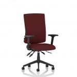 Orlena High Back Task Operator Chair With Arms Bespoke Colour Back And Seat Ginseng Chilli KCUP4866
