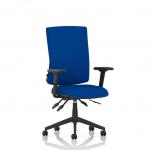 Orlena High Back Task Operator Chair With Arms Bespoke Colour Back And Seat Stevia Blue KCUP4870
