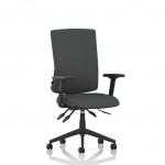 Orlena High Back Task Operator Chair With Arms Bespoke Colour Back And Seat Quest Mussel KCUP4880
