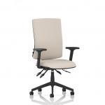 Orlena High Back Task Operator Chair With Arms Bespoke Colour Back And Seat Quest Salt KCUP4881