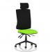 Orlena High Back Task Operator Chair With Headrest Bespoke Colour Seat Myrrh Green KCUP4888