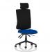 Orlena High Back Task Operator Chair With Headrest Bespoke Colour Seat Stevia Blue KCUP4890