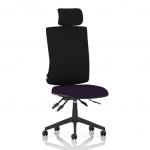 Orlena High Back Task Operator Chair With Headrest Bespoke Colour Seat Tansy Purple KCUP4892