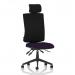 Orlena High Back Task Operator Chair With Headrest Bespoke Colour Seat Tansy Purple KCUP4892
