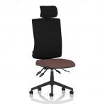 Orlena High Back Task Operator Chair With Headrest Bespoke Colour Seat Rivet Forge KCUP4893