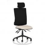 Orlena High Back Task Operator Chair With Headrest Bespoke Colour Seat Quest Salt KCUP4901