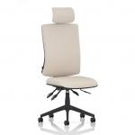 Orlena High Back Task Operator Chair With Headrest Bespoke Colour Back And Seat Quest Salt KCUP4921